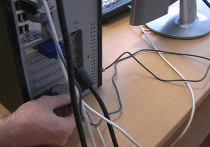 attaching the router to the computer