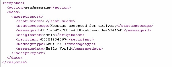 http response in xml